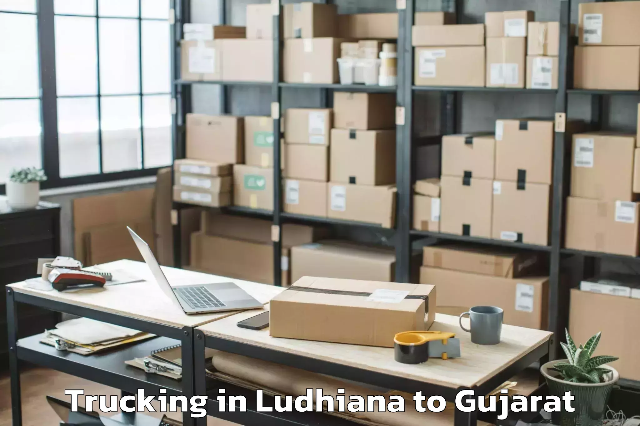 Quality Ludhiana to Vaghodia Trucking